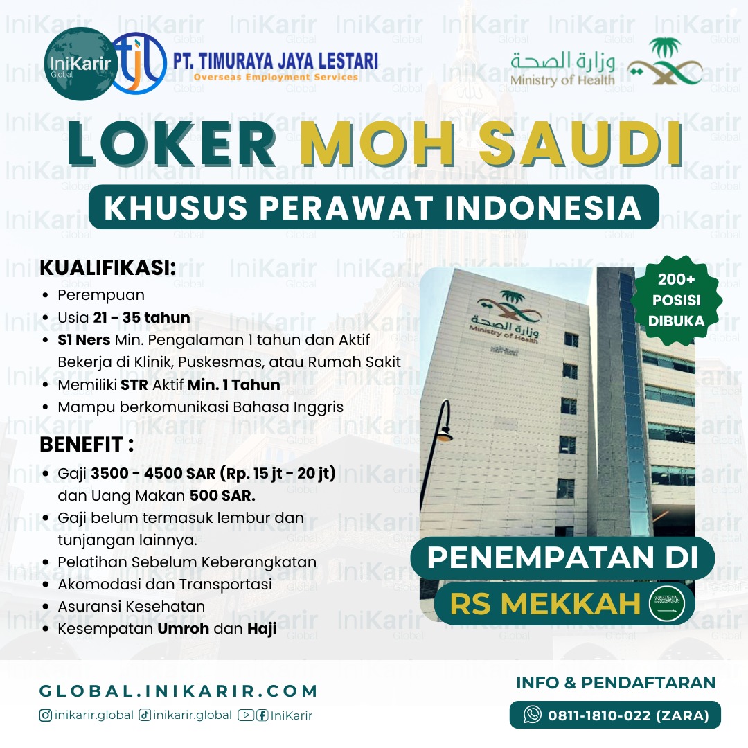 lowongan kerja perawat Arab Saudi